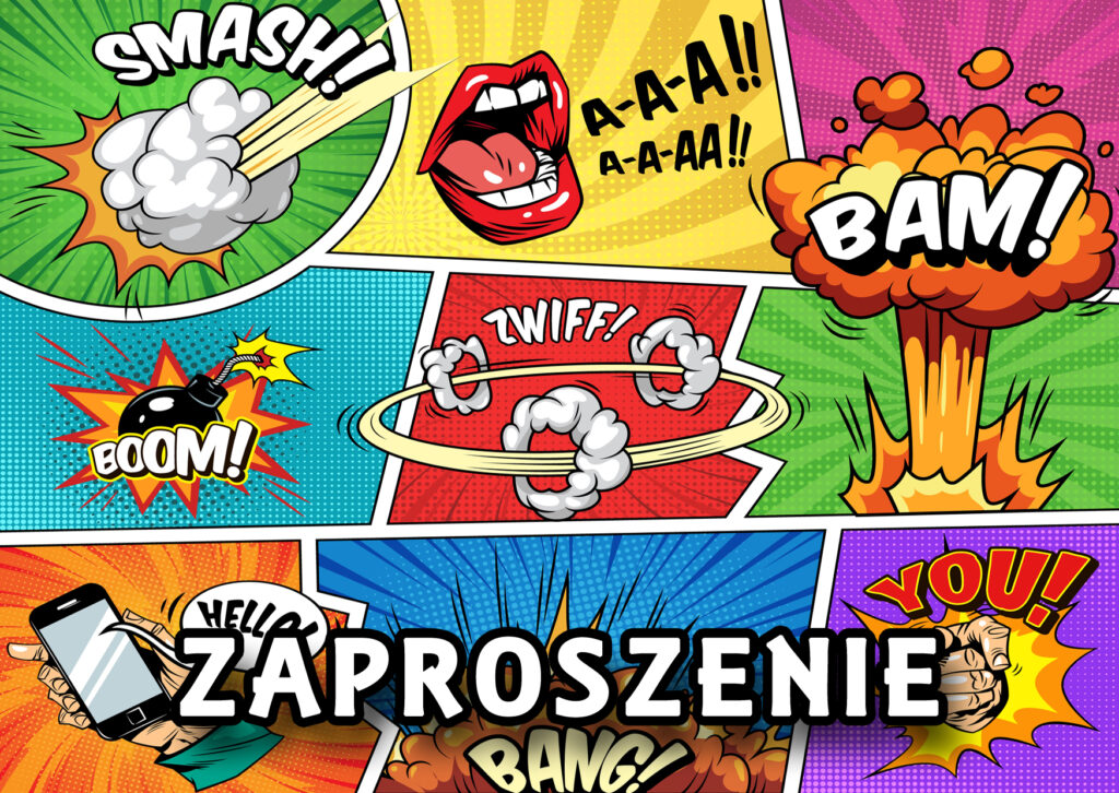 Zaproszenia na urodziny dla dzieci urodzinowe bang
