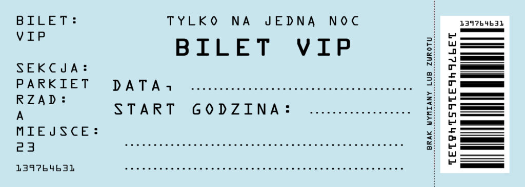 Zaproszenia na urodziny 18 20 30 40 50 60 bilet vip 24 szt
