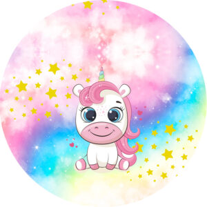 Naklejki 4 cm dla dzieci jednorożec unicorn