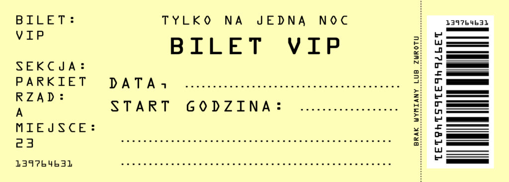 Zaproszenia na urodziny 18 20 30 40 50 60 bilet vip 24 szt