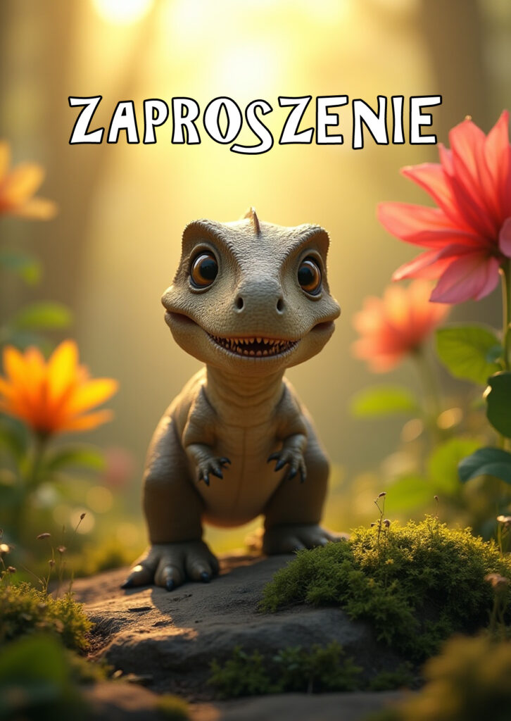 Zaproszenia na urodziny dla dzieci urodzinowe dinozaury