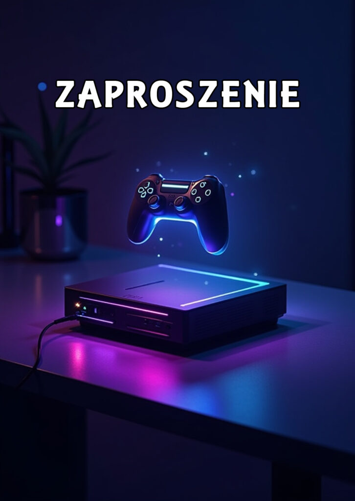 Zaproszenia na urodziny dla dzieci urodzinowe gracz gamer konsola