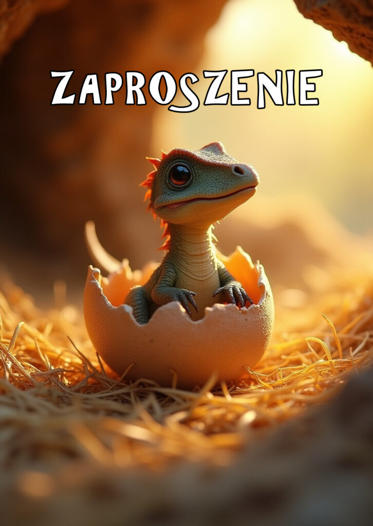 Zaproszenia na urodziny dla dzieci urodzinowe dinozaury