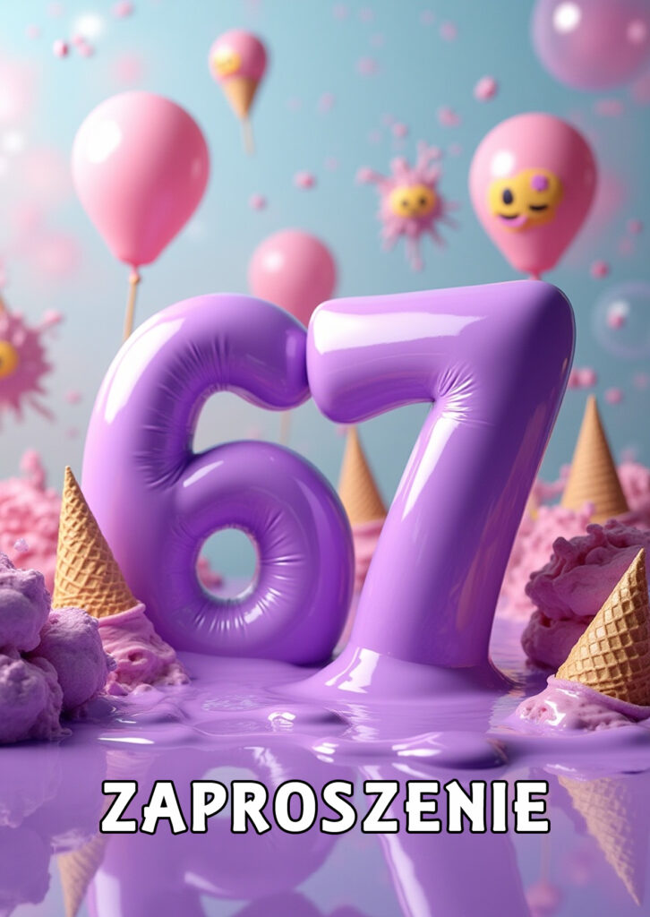Zaproszenia na urodziny dla dzieci urodzinowe 6 7 six seven